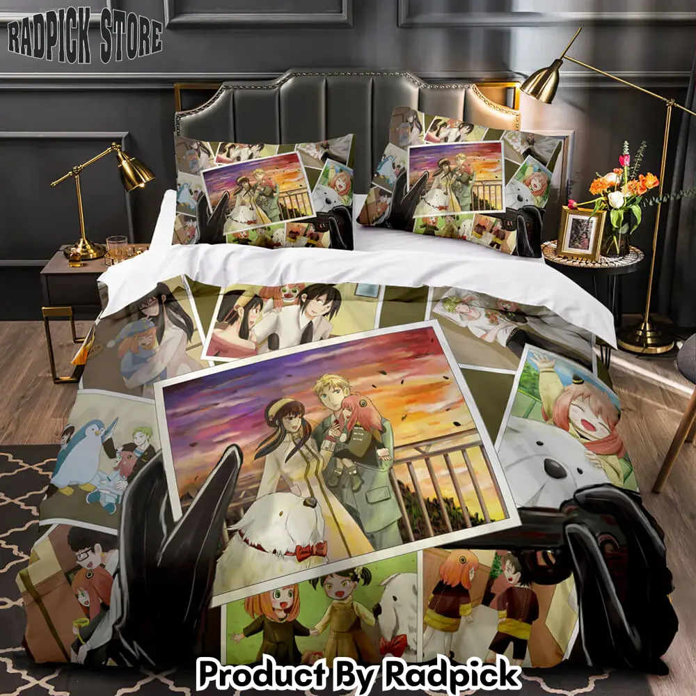 Spy x family bedding set quilt duvet cover bed sheet for room decoration  rp0427302